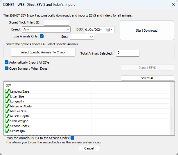 SIGNET Web Download