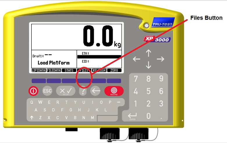 XR3000 Files Button