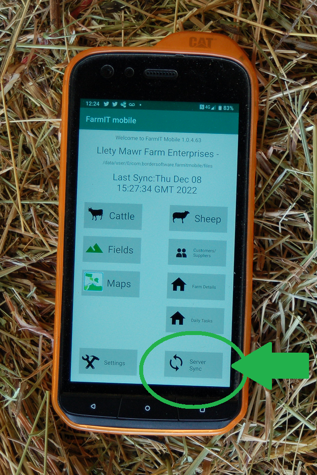 FarmIT Mobile Server Sync Button