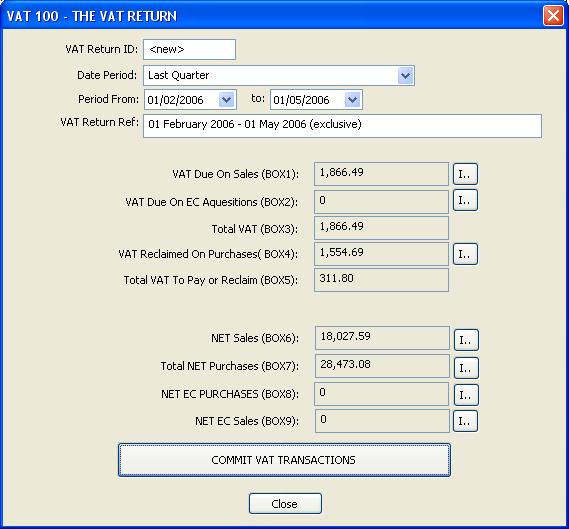 FarmIT 3000 VAT 100 Form